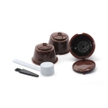 Reusable Coffee Capsule Filter Cup for Nescafe Dolce Gusto Refillable Caps Spoon Brush Filter Baskets Pod Soft Taste Sweet|Coffe