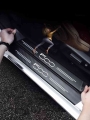 4 pieces/batch of brand new carbon fiber door sill protection stickers, suitable for Fiat 500 series|Car Stickers| - Officemat