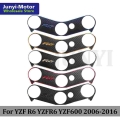 Motorcycle Top Triple Clamp Yoke Sticker For Yamaha Yzf R6 Yzfr6 Yzf600 2006 2007 2008 2009 2010 2011 2012 2013 2014 2015 2016 -