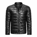 2021 NEW PU PADDING JACKET FOR MEN Men's PU Leather Jacket Casual Slim Bomber Jacket Men Warm Parka Mens Winter Jackets|Park