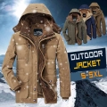 Fleece Lined Winter Coats Men 2021 Brand New Casual Long Jacket Men's Windbreaker Warm Thick Overcoat Plus Size Parka Coats|