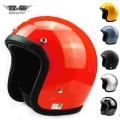 Tt&co Japanese Cafe Racer Vintage Motorcycle Helmet Casco Moto Retro Motorbike Fiberglass Helmet Light Weight Open Face Helm