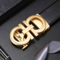 2021 New High End Men's Belt With Metal Automatic Buckle Luxury First Layer Cowhide Young and Middle Aged Business Casual Be
