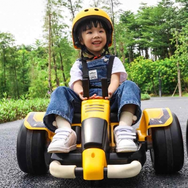 360 Rotating Car Children's Outdoor Four Wheel Bumper Car Go Kart Smart Sports Baby Carriage Men and Women Baby's Toy Ca