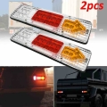2pcs 12V 19 LED Car Truck Trailer Tail Stop Light Reverse Turn Indicator Lights Arrow Lamp For Trailer , Lorry, Van, Caravan|Tru
