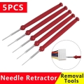 5pcs Car Plug Removal Tool Needle Retractor Pick Tool Harness Connection Electrical Wire Puller Terminal Repair Hand Tools Kit|S