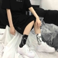 2022 Korean Style Harajuku Skateboard Long Socks Creative Fun Lightning Hip Hop Style Socks Unisex Street Couple Socks|Men's