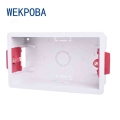 WEKPOBA 146/172/86+146 Type 46mm/34mm Depth Dry Lining For Gypsum Board / Drywall / Plasterboad Wall Switch and Socket Box|Dark