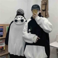 Harajuku Women Hoodie Panda Pullover Winter Oversize Casual Couple Sweatshirts Autumn Embroidery Loose Top Doll Decoration 5XL|H