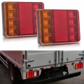 Hot sale Car Truck LED Rear 12V Lights Rear Lamps Waterproof TailightTail Light Warning Parts for Trailer Caravans DC|Truck Ligh