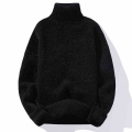 Mens Sweater Solid Color Turtleneck Sweater Men Knitted Pullovers Winter Mens Knitted Sweater Causal Pullovers Man Clothes|Pullo