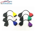 ECU Scan 6 Color Diagnostic Cables Leads for MultiECUScan / Fiat ECUScan for Fiat , Auto Connector Adapter Bundle Cable|Car Diag