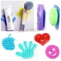Double Magic Sucker Bathing Mat Holder Mount Practical Bathroom Suction Cup Reversible Anti-slip Soap Sucker