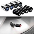 4pcs Silver/black Car Tire Valve Stem Cap Round Valve Dust Cap for Honda Civic Fit City Cry Accord CB500 Cb650r Car Accessories|