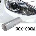 1 Roll 100*30cm Car Headlight Transparent Protector Film Vinyl Wrap Uv Protection For Tail/ Head/brake/fog Light - Car Stickers