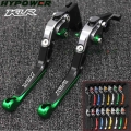 Motorcycle Adjustable Brake Clutch Lever For Kawasaki KLR650 klr 650 1987 2008 2007 2006 2005 2004 2003 2002 2001 2000|Levers, R