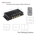 Koorinwoo Control Box Four Channels Available For Car Rear View Camera Video Automatic Switch Connecting Front Side Rear Cameras