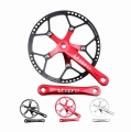Litepro Bicycle Crankset Integrated Single Chainwheel Crank 45t 47t 53t 56t 58t Bcd 130mm For Folding Bike Parts - Bicycle Crank