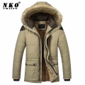 Men 2021 Autumn Winter New Warm Thick Fleece Parkas Men Waterproof Hooded Fur Collar Parka Jacket Coat Men Fashion Casual Parkas