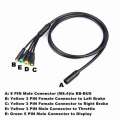 Waterproof 1t4 Eb-bus Main Cable For Bafang Mid Hub Motor Kits E-bike Bbs Bbs01b Bbs02b Bbshd Brake Display Throttle Connector -