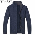 8XL 7XL 6XL 2021 New Fall Winter Thick Warm Mens Sweatercoat Top Quality Knitted Sweater Men Casual Men's Cardigan Sweaters|
