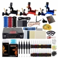 Complete Tattoo Kit Rotary Tattoo Machine Kit Power Supply For Tattoo Machines Tattoo Guns Kits And Supplies Permanent Makeup|Ta