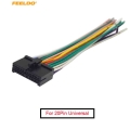 Feeldo 1pc 20pin Universal Aftermarket Car Head Unit Dvd Stereo Radio Wiring Harness Cable Plug #am2326 - Cables, Adapters &