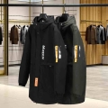 Bust 160CM 10XL 9XL 8XL 7XL 6XL 2021 winter new thick warm men's long hooded cotton coat jacket brand clothing loose Parka|