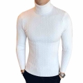 Winter High Neck Thick Warm Sweater Men Turtleneck Brand Mens Sweaters Slim Fit Pullover Men Knitwear Male Double collar|mens tu