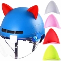 Motorcycle Helmet Stickers Cat Ears Sticker Cute Helmet Decoration Cosplay Styling Sticker Helmet Equipments Headwear|Helmets|