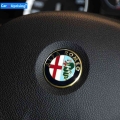 1pcs 4cm 40mm for ALFA ROMEO 147 156 166 159 Giulia Stelvio 4C 8C GT Steering Wheel Badge Emblem Stickers car Accessories|Car St
