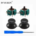 Ivyueen 2 X 3d Analog Stick Sensor Potentiometers + 2 X Thumb Sticks Cap Cover For Microsoft Xbox 360 Controller Repair Parts -