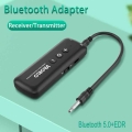 Bluetooth 5.0 Audio Receiver Transmitter In-car Mp3 Player Aux Rca 3.5mm Stereo Wireless Adapters Dongle With Mic For Car Tv Pc