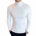 Winter High Neck Thick Warm Sweater Men Turtleneck Brand Mens Sweaters Slim Fit Pullover Men Knitwear Male Double collar|Pullove