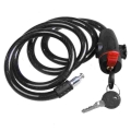 90cm Universal Stainless Steel Coil Cable Motorcycle Lock Anti-theft Durable Bicycle Lock With Key Motorcycle Accessories - Brak