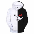 2021 Anime Danganronpa Monokuma 3D Printed Hoodies Unisex Sweatshirts White Black Bear Long Sleeve Pullover Oversized Hoodie|Hoo