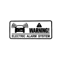 1pcs Warning Alarm System Do Not Touch Security System Anti Theft Motor Car Window Whole Body Decals Inside Window Use 3.6*3.6cm