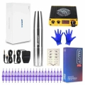 Dragonhawk Mast Tattoo Machine Gun Set Kit Motor Rotary Makeup Pen Power Needles Eyebrow Tattoo Machine Set|Tattoo Kits| - Off