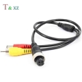 4 Pin Aviation Female to RCA Male & DC Jack Male CCTV Vehicle Cam Adapter Cable Audio Camera cable 50 cm|Vehicle Camera| -