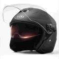 AD Electric Motorbike Helmets Open Face helmet Men Double Lens Motorcycle motocross vintage casque Moto Casque Casco Safety Cap|