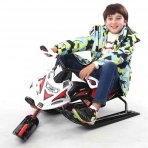Children's Snow Motorcycle with Brake Ice Wagon Snowboard Adult Sled Sledge Sled Equipment Family activities| | - Officem