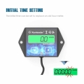 Lawn Mower Tachometer Digital Inductive Hour Meter Engine Gauge Track Oil Change for Boat Motorcycle Outboard HM011G|Instruments