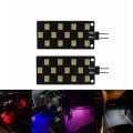 2pcs 12v Canbus Car Error Free Indoor Footwell Lights Foot Nest Bulbs Door Lamp 2835-12smd Led For Audi A4 S4 B8 A5 A6l Q5 Q7 -