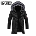 Top Quality Winter Parka Men Thick Warm Winter Jacket Men Windproof Casual Outerwear Medium Long Coat Men Parka Plus Size 5XL|Pa