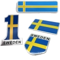 3d Aluminum Sweden Flag Car Styling Sticker Emblem Decal Badge Se Cars Body Window Bumper Door For Volvo V70 Xc60 S60 V60 V40 -