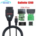 Galletto 1260 Ftdi Ft232rq Rl Eobd Ecu Programmer Read Write Car Ecu Flasher Works For Multi-car Obdii Diagnostic Multi-language