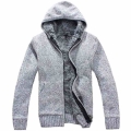 Scienwear 2022 Luxury Autumn Winter Mans Cardigan Zipper Hood Sweater Mens Knitted Heavy Extra Coarse Wool Long Sleeve Clothes|C