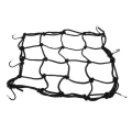 Motorcycle Luggage Net Bike 6 Hooks Hold Down Fuel Tank Luggage Mesh Web Bungee Black Motorcycle Bike 6 Hooks Tank Car Styling -