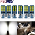6pcs T10 Led Canbus W5W Led Bulb Car Interior Light 24smd 3014smd 194 168 Car Led Signal Lamp Clearance Lights Reading Lights DC