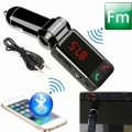 FM Transmitters Bluetooth Car Kit Handsfree USB Modulator with LED Display Dual Charger Player Aux Mp3| | - Officematics.com